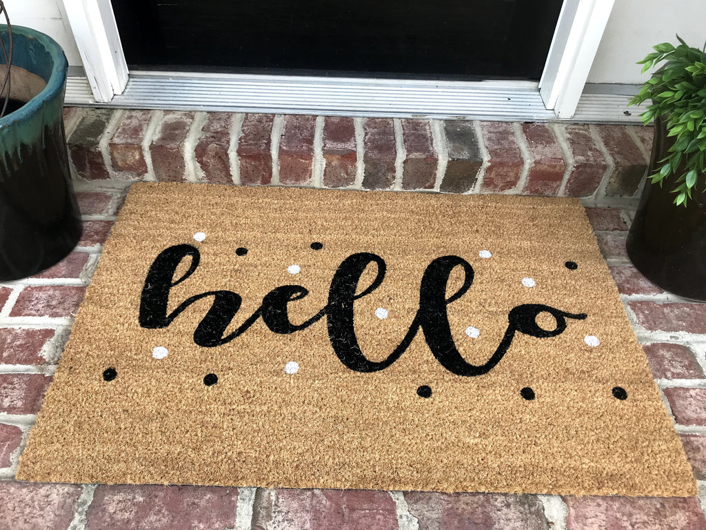 New Natural Coir Non Slip Tree Home Sweet Home Floor Entrance Door Mat –  Tar Heel MarketPlace