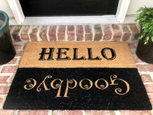 New Natural Coir Non Slip Hello - Goodbye Floor Entrance Door Mat