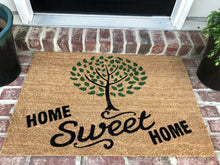 New Natural Coir Non Slip Tree Home Sweet Home Floor Entrance Door Mat